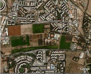 La tenuta di Sant'Alessio in foto satellitare (Google Earth)